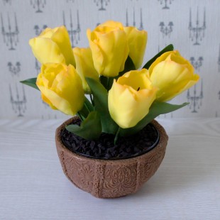 Букет из сахарных цветов "Тюльпаны" 15 см, 430 гр